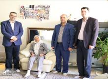 عیادت از خانم نجم، خیّر قدیمی دانشگاه علامه طباطبائی